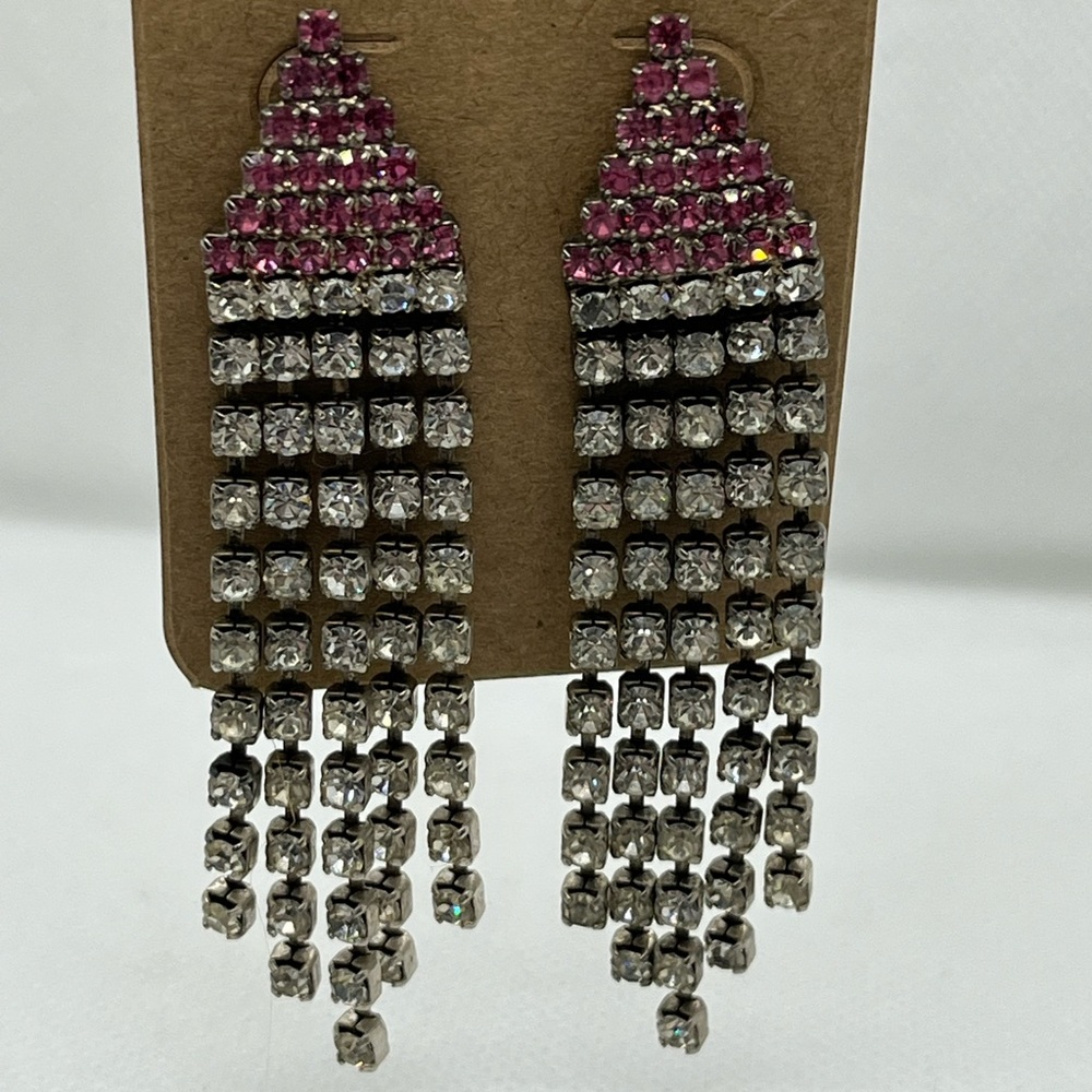 Vintage rhinestone earrings